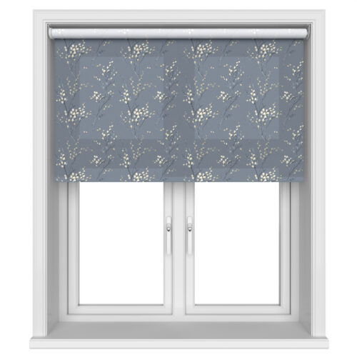Laura Ashley Pussy Willow Dark Seaspray Motorised