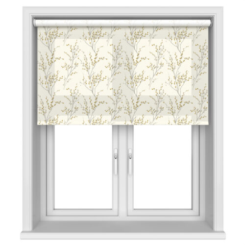 Laura Ashley Pussy Willow Ochre Yellow Motorised