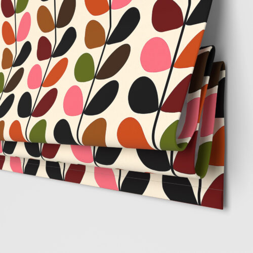 Orla Kiely Multi Stem Pink & Red Motorised