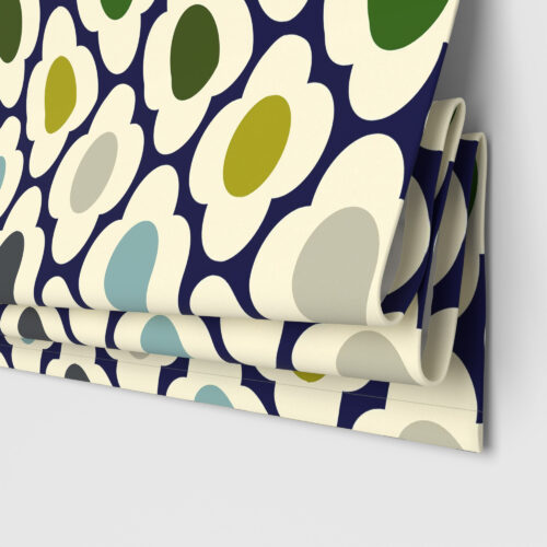 Orla Kiely Spot Flower Blue Multi Motorised