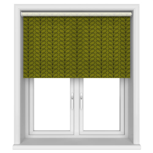 Orla Kiely Linear Stem Olive & Black Motorised