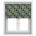 Orla Kiely Spot Flower Stem Blue & Green Motorised