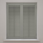 Ash Grey Full Height Plantation Shutters