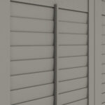 Ash Grey Tier On Tier Plantation Shutters