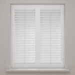 Bright White Full Height Plantation Shutters
