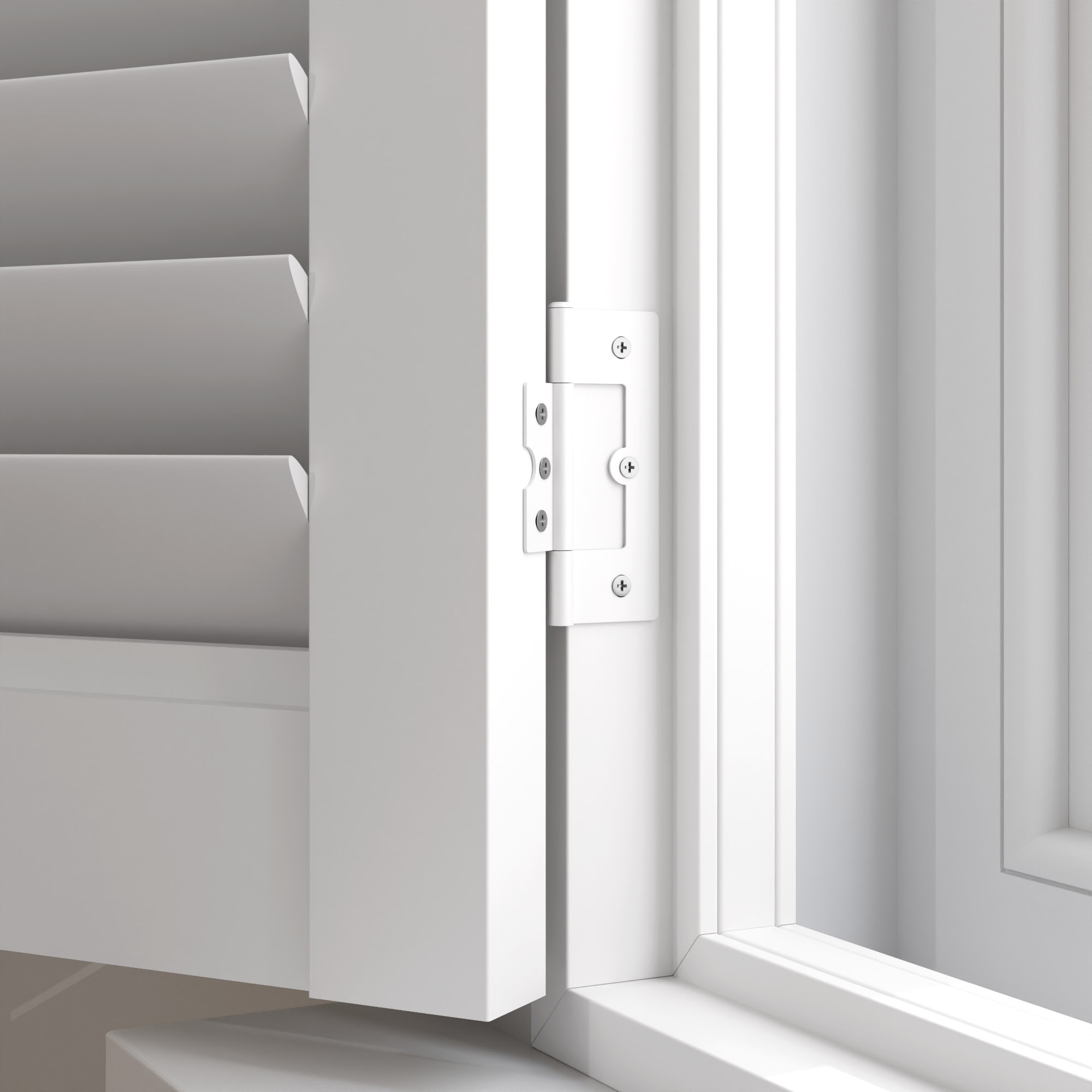 Bright White Full Height Plantation Shutters - Image 3