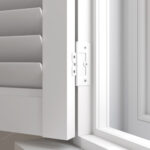 Bright White Tier On Tier Plantation Shutters