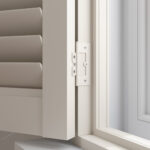 Almond Cream Full Height Plantation Shutters