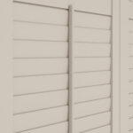 Almond Cream Full Height Plantation Shutters