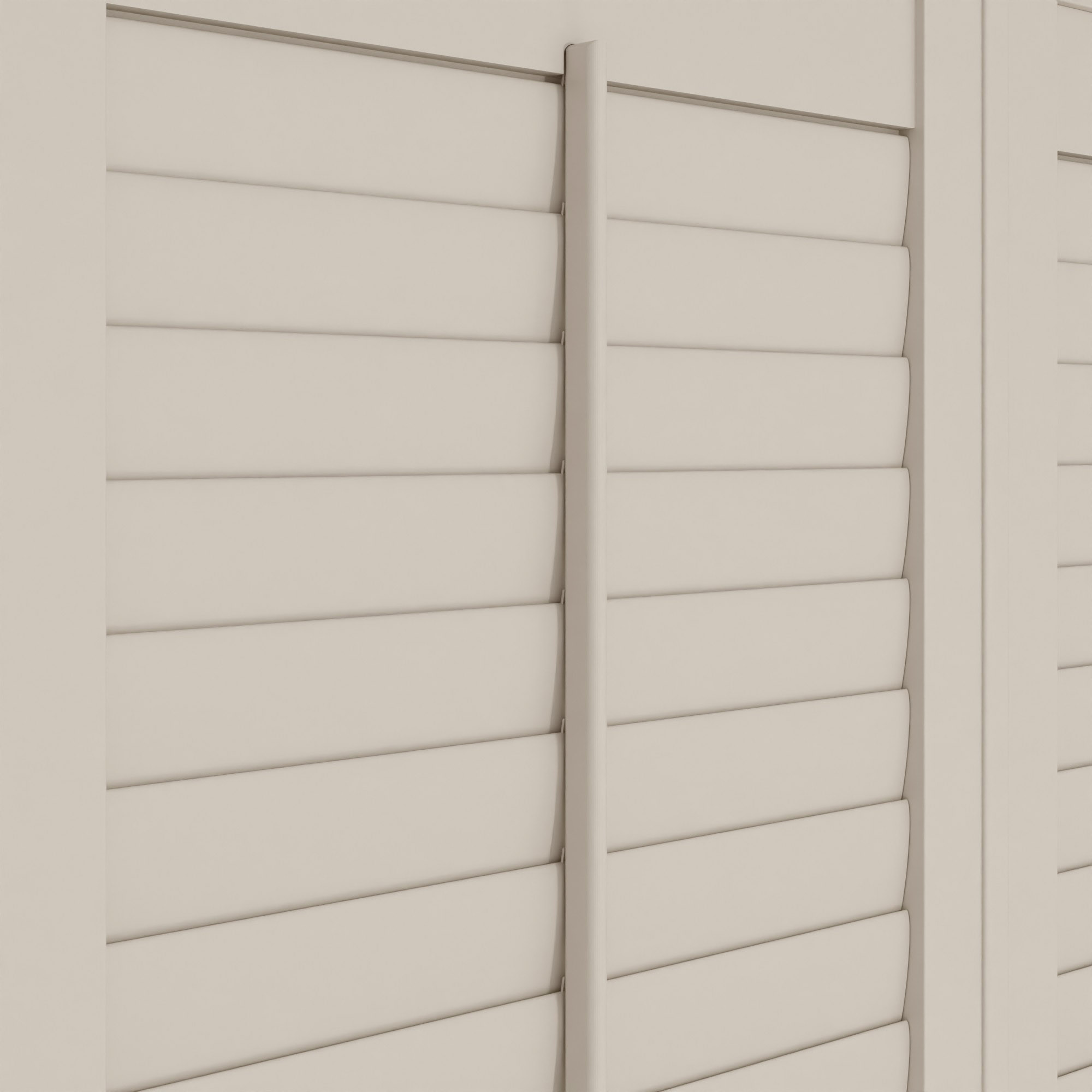 Almond Cream Full Height Plantation Shutters - Image 5