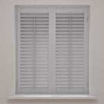 Dove Grey Full Height Plantation Shutters