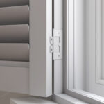 Dove Grey Tier On Tier Plantation Shutters