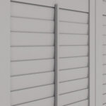 Dove Grey Cafe Style Plantation Shutters