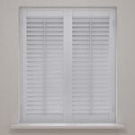 Pebble Grey Full Height Plantation Shutters