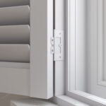 Pebble Grey Cafe Style Plantation Shutters