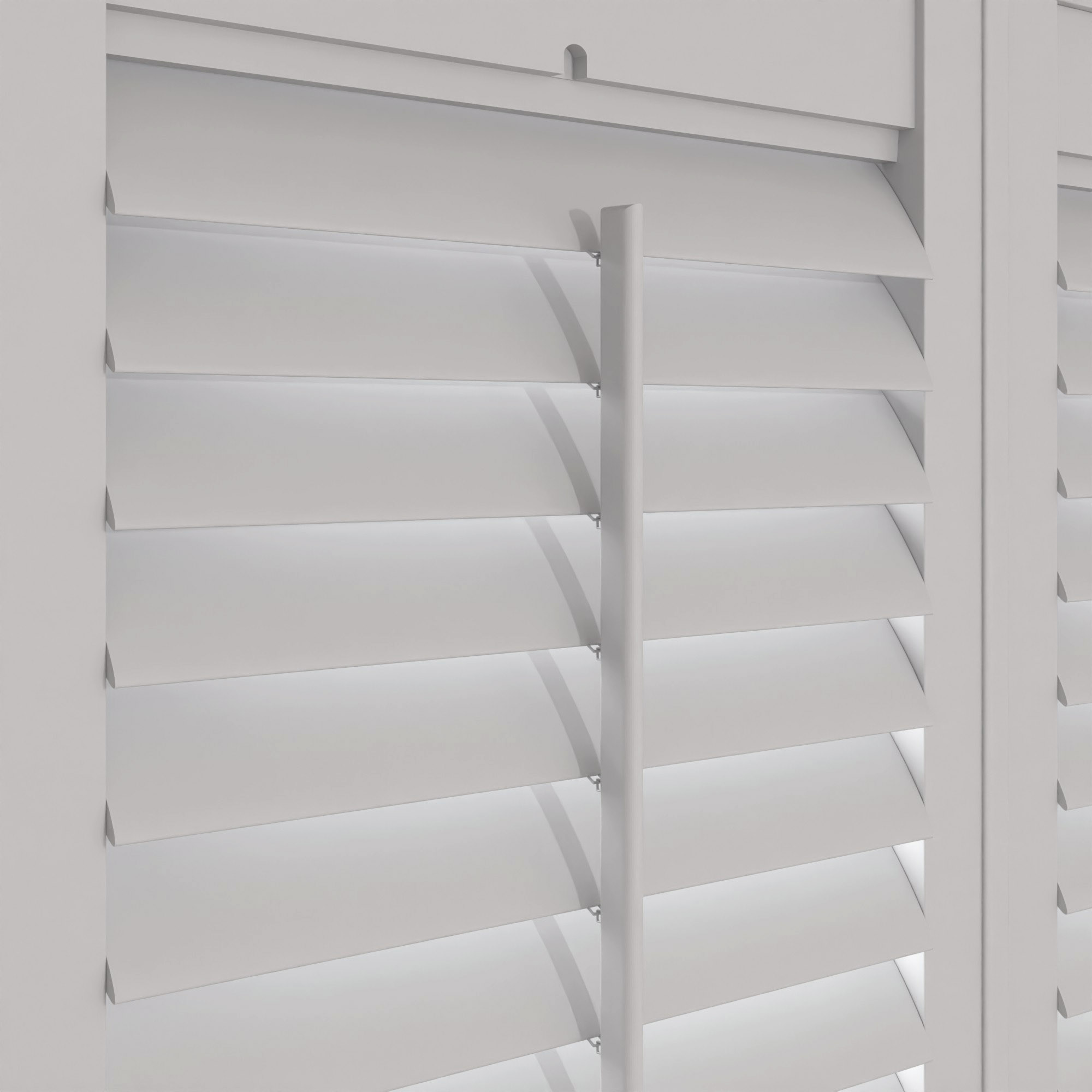 Pebble Grey Full Height Plantation Shutters - Image 4