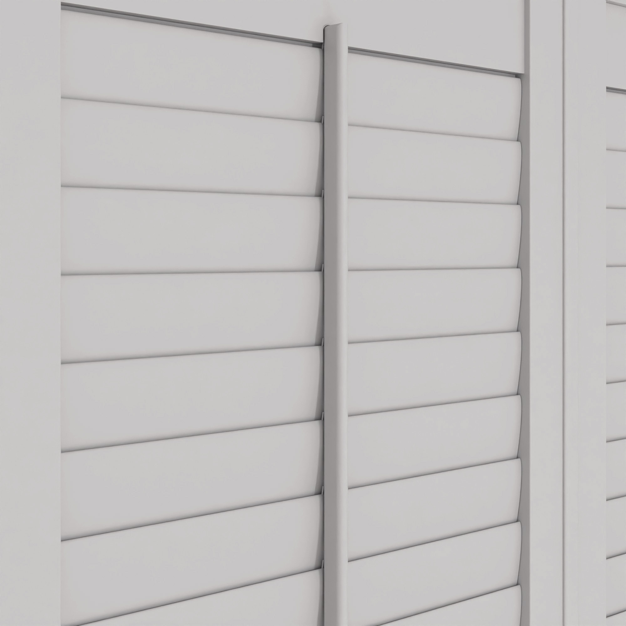 Pebble Grey Full Height Plantation Shutters - Image 5