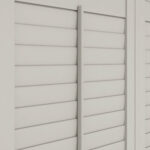 Stone Grey Full Height Plantation Shutters