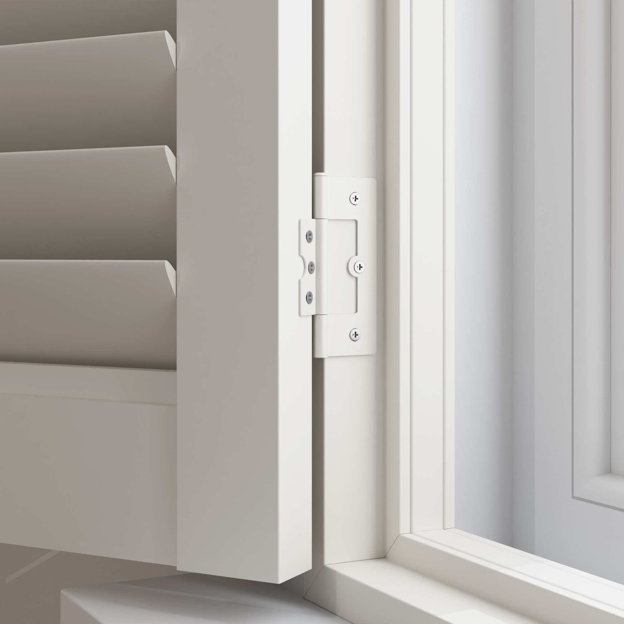 TradeChoice Linen White Full Height Plantation Shutters - Image 3