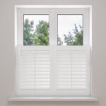 TradeChoice Pure White Cafe Style Plantation Shutters