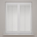 Pure White Full Height Plantation Shutters