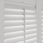 Pure White Tier On Tier Plantation Shutters