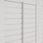 Pure White Tier On Tier Plantation Shutters