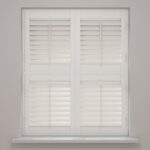Cloud White Tier On Tier Plantation Shutters