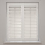 Cloud White Full Height Plantation Shutters