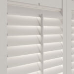 Cloud White Cafe Style Plantation Shutters