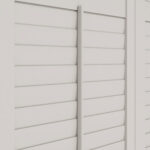Cloud White Tier On Tier Plantation Shutters