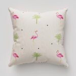 Sara Miller Flamingo Cream Cushion