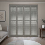 Ash Grey Full Height Plantation Shutters