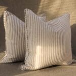 Emily Bond Oscar Stripe Pebble Cushion