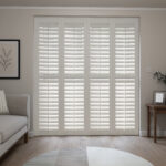 Stone Grey Full Height Plantation Shutters