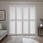 Pure White Full Height Plantation Shutters