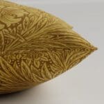 William Morris At Home Marigold Velvet Ochre Cushion