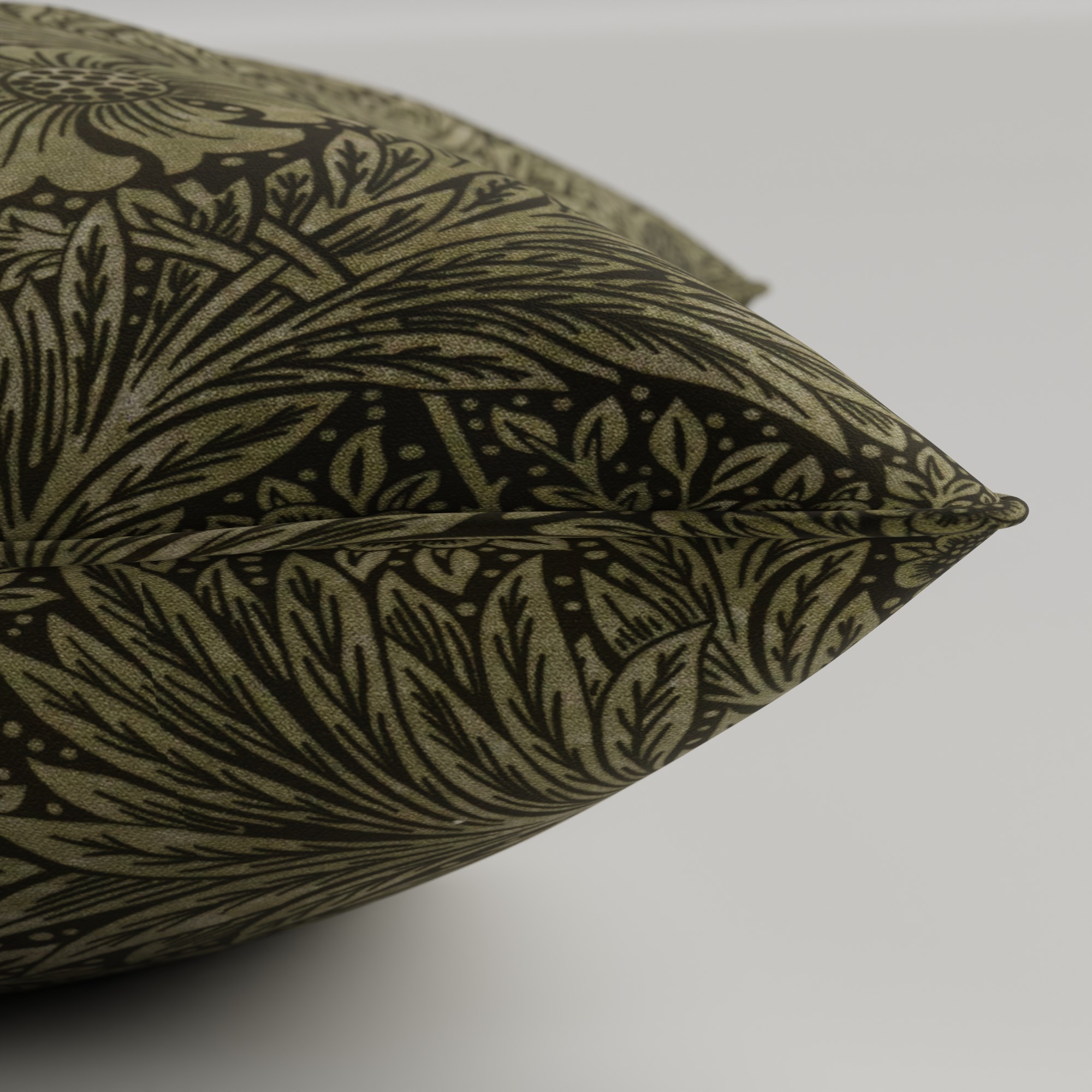 William Morris At Home Marigold Velvet Sage Cushion - Image 3