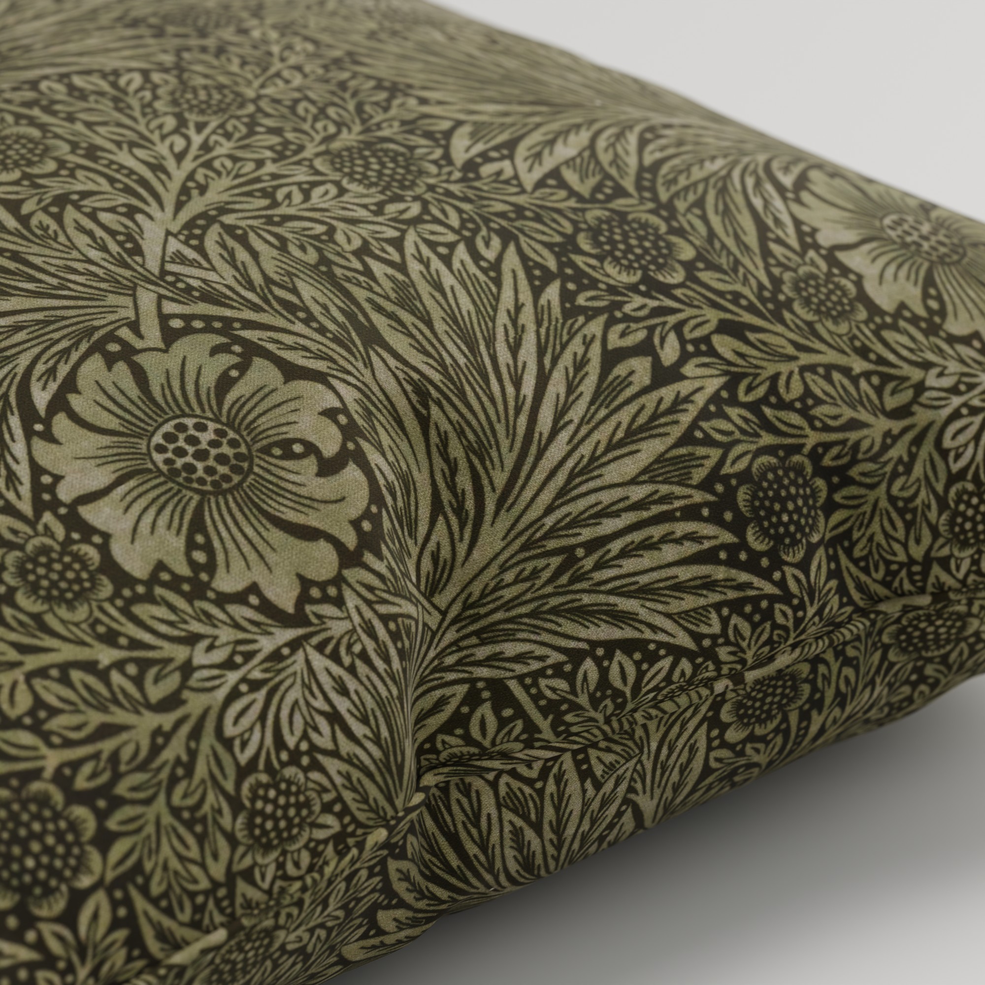 William Morris At Home Marigold Velvet Sage Cushion - Image 4