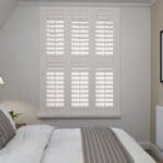 Cloud White Tier On Tier Plantation Shutters
