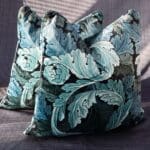 William Morris At Home Acanthus Velvet Indigo Cushion