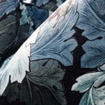 William Morris At Home Acanthus Velvet Indigo Cushion