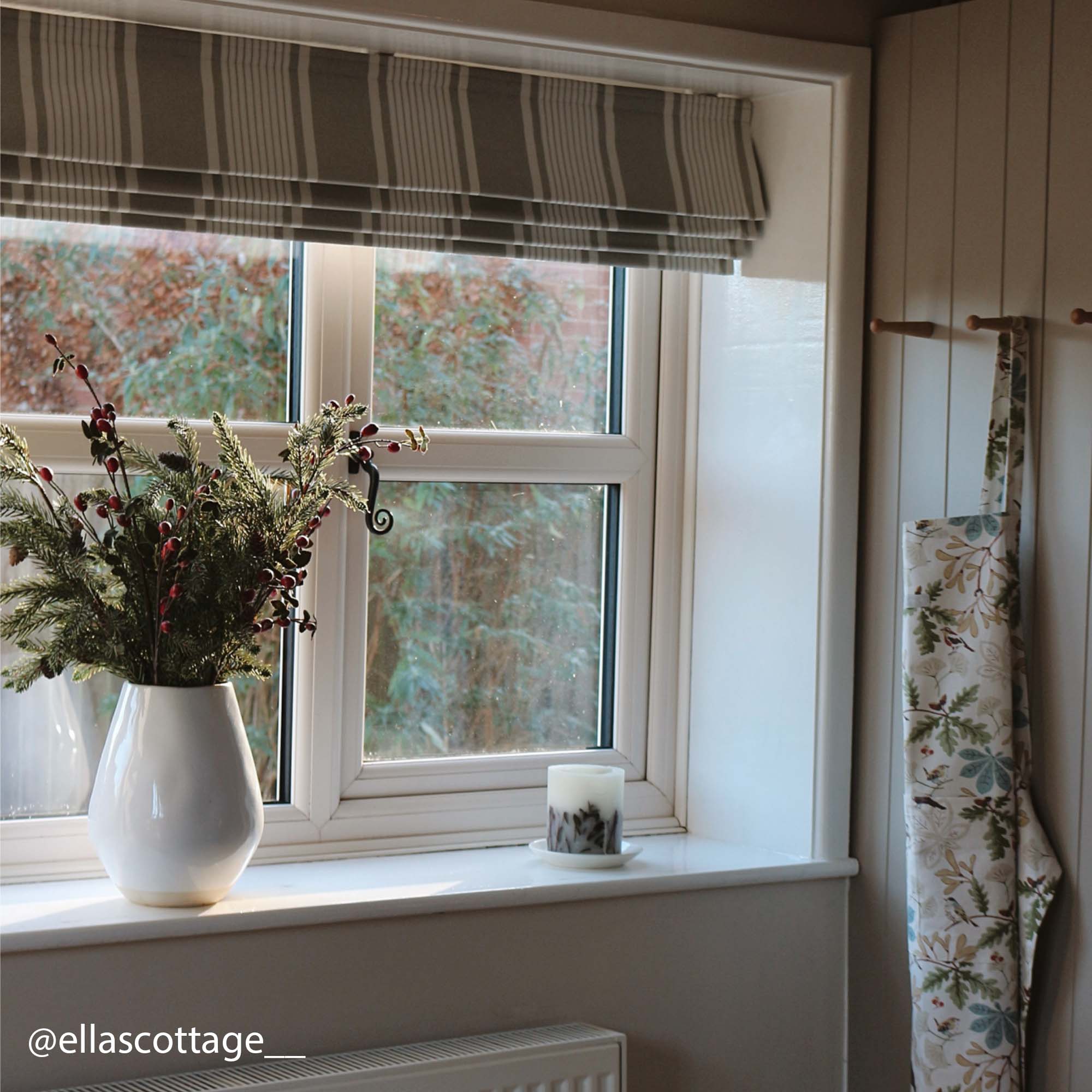 Laura Ashley Tiverton Stripe Steel Motorised - Image 8
