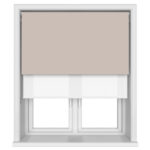 TradeChoice Blackout Beige Double Roller Blind