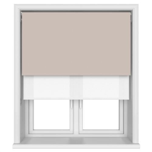 TradeChoice Blackout Beige Double Roller Blind