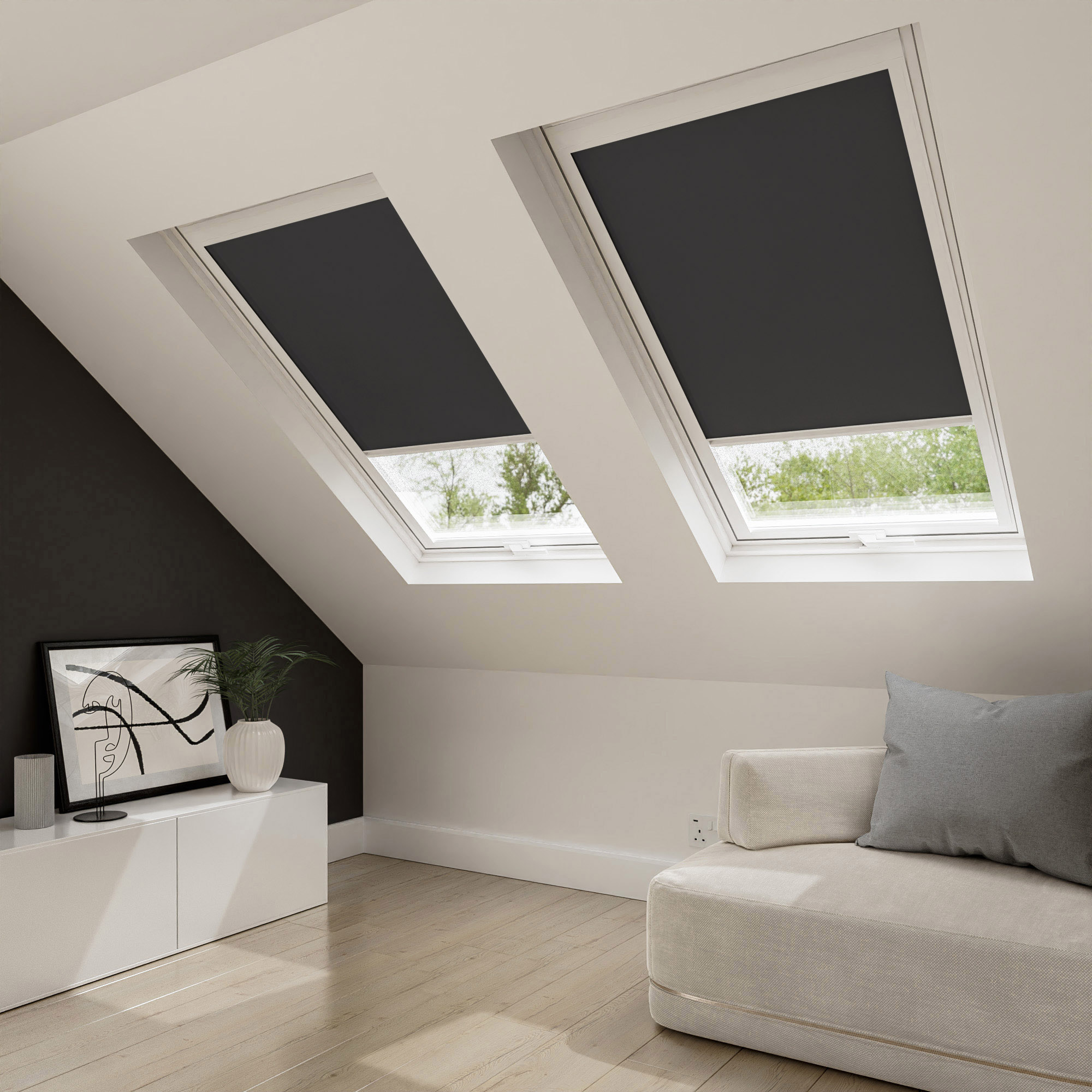 TradeChoice Black Blind For Velux - Image 2