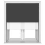 TradeChoice Blackout Black Double Roller Blind