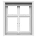 TradeChoice Blackout Black Motorised Double Roller Blind