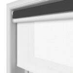 TradeChoice Blackout Black Motorised Double Roller Blind