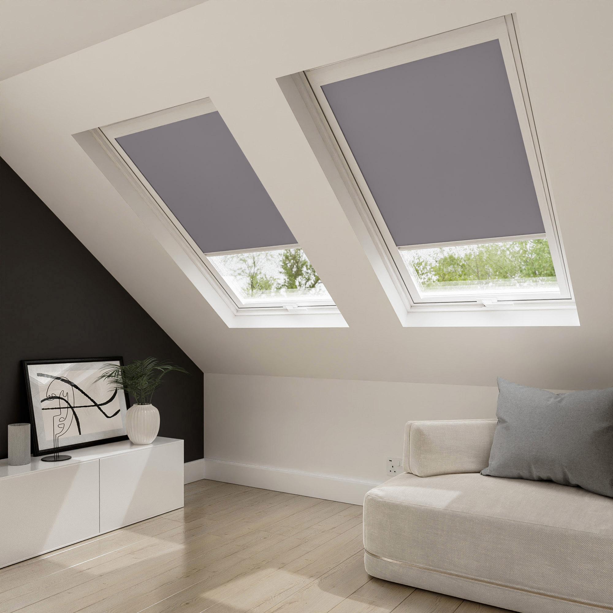 TradeChoice Blackout Charcoal Blind For Fakro - Image 2